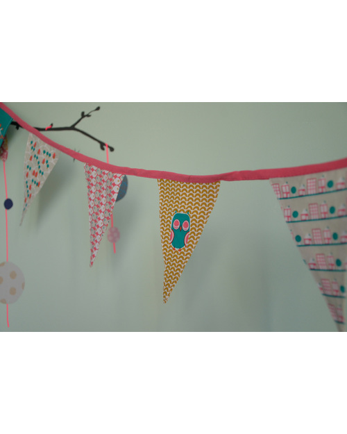 Engel Bibi Mini Bunting + matching bag - 100% Cotton (3.5 meters long) Wall Decorations