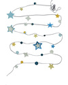 Engel Everlasting Stars Garland Blue - Glow In The Dark Wall Decorations