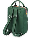 Engel Large Retro-Style Backpack, Zipper Green 26 x 11 x 35 cm - Eco-Friendly! Backpack