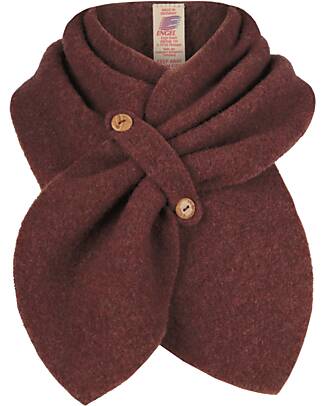 Engel Natur 100% Virgin Wool Scarf - Cinnamon Melange -  GOTS and IVN BEST Certified  - with Buttons Scarves