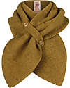 Engel Natur 100% Virgin Wool Scarf - Safran Melange - GOTS and IVN BEST Certified - with Buttons Scarves
