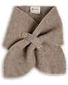 Engel Natur 100% Virgin Wool Scarf - Walnut Melange - GOTS and IVN BEST Certified - with Buttons Scarves