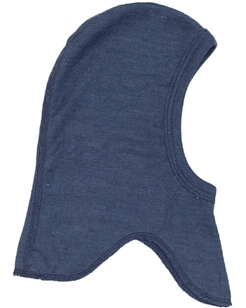 Engel Natur Baby Balaclava - Navy Blue - Virgin Wool and Silk - Gots Certified Winter Hats