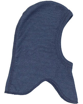 Engel Natur Baby Balaclava - Navy Blue - Virgin Wool and Silk - Gots Certified Winter Hats