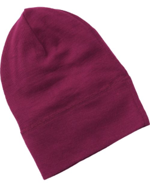 Engel Natur Baby Cap - Purple Orchid - Virgin Wool and Silk - GOTS Certified Winter Hats