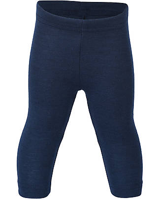 Engel Natur Baby Leggings - Navy Blue - Virgin Wool and Silk - GOTS Certified Leggings
