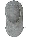 Engel Natur Balaclava Baby Hat - Light Grey Melange - Virgin Wool and Silk - GOTS Certified Newborn Hats