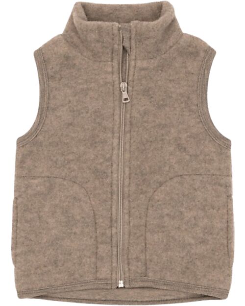 Engel Natur Children's Vest - Walnut Mélange - IVN BEST Certified Jackets