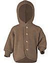 Engel Natur Hooded Jacket - Walnut Melange - 100% Organic Virgin Wool - GOTS and IVN BEST certified Jackets