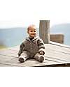 Engel Natur Hooded Overall - Walnut Melange - 100% Organic Virgin Wool - GOTS and IVN BEST certified Snowsuits