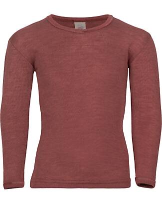 Engel Natur Long Sleeves Shirt - Copper - Virgin Wool and Silk - GOTS Certified Long Sleeves Tops