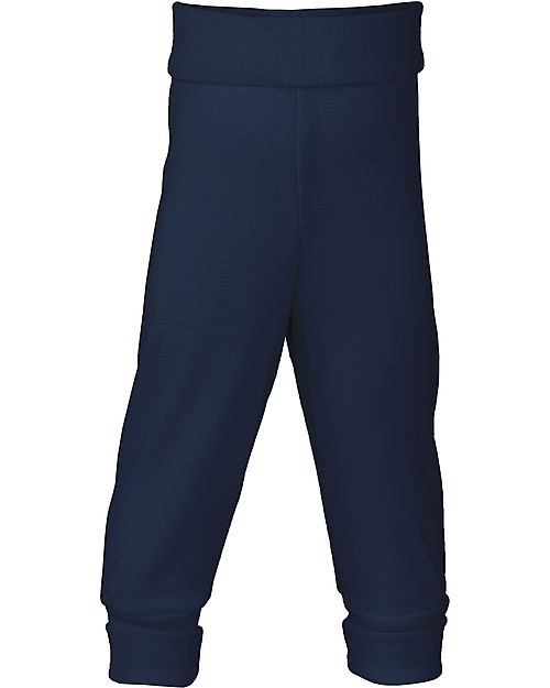 Engel Natur Newborn Pants - Navy Blue - Virgin Wool and Silk - GOTS Certified Trousers