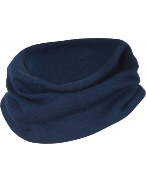 Engel Natur Round Scarf - Navy - Virgin Wool and Silk - GOTS Certified Scarves