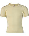 Engel Natur Short Sleeves Shirt - Ecru - Virgin Wool and Silk - GOTS Certified T-shirts