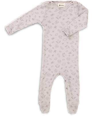 Engel Natur Sleepsuit - Magnolia - Wool and Silk - GOTS certified Babygrows