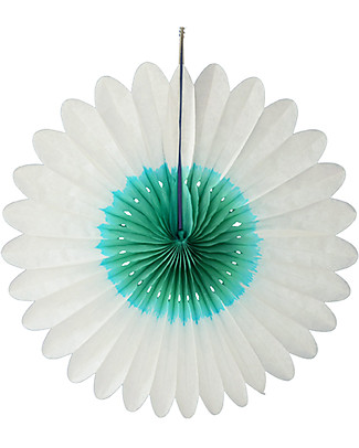 Engel Paper Flower Ocean and White - 45cm - 5 Pieces Set Bunting