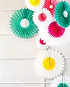 Engel Paper Flower Ocean and White - 45cm - 5 Pieces Set Wall Decorations