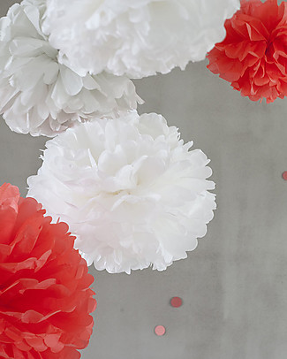 Engel Pompom Small Neon - Orange Bunting