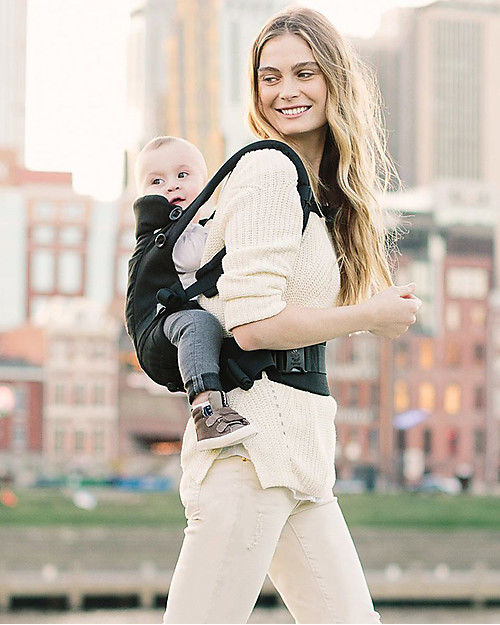 ErgoBaby Adapt Baby Carrier - Black - 100% Premium Cotton Baby Carriers