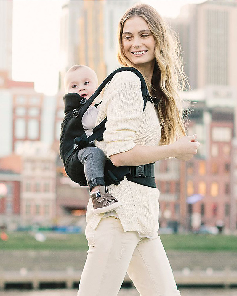 ErgoBaby Adapt Baby Carrier - Cool Air Onyx Black - from Birth unisex