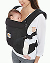 ErgoBaby Adapt Baby Carrier - Black - 100% Premium Cotton Baby Carriers