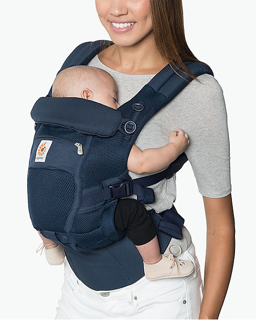 ErgoBaby Adapt Baby Carrier - Cool Air Deep Blue - from Birth Baby Carriers
