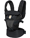 ErgoBaby Adapt Baby Carrier - Cool Air Onyx Black - from Birth Baby Carriers