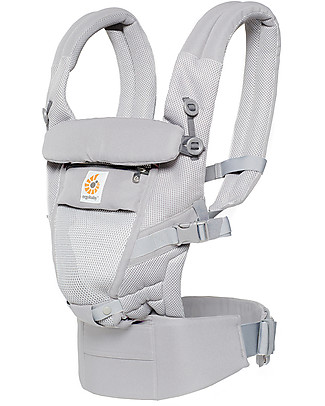 ErgoBaby Adapt Baby Carrier - Cool Air Pearl Grey - from Birth Baby Carriers