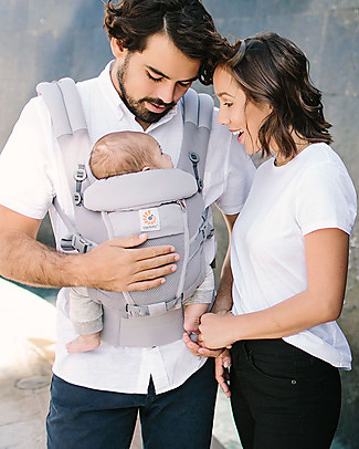 ErgoBaby Adapt Baby Carrier - Cool Air Pearl Grey - from Birth Baby Carriers