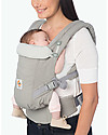 ErgoBaby Adapt Baby Carrier - Pearl Grey - 100% Premium Cotton Baby Carriers