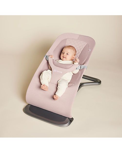 ErgoBaby Evolve 3-in-1 Bouncer - Blush Pink - Grows with your Baby! Bouncers