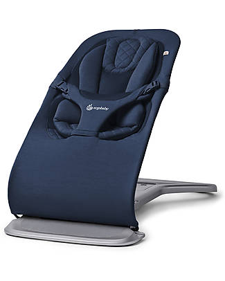 ErgoBaby Evolve 3-in-1 Bouncer - Midnight Blue - Grows with your Baby! Bouncers
