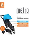 ErgoBaby Metro Stroller Grey, Compact and Lightweight - Certified Ergonomic Lights Strollers