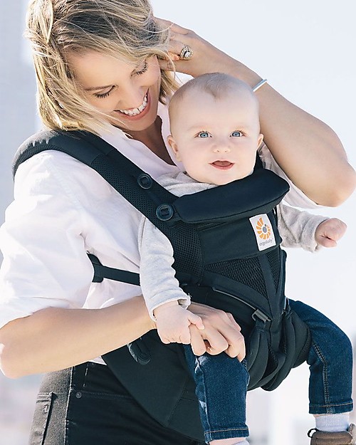 ErgoBaby Omni 360 All-you-Need Baby Carrier - Cool Air Mesh Onyx Black Baby Carriers