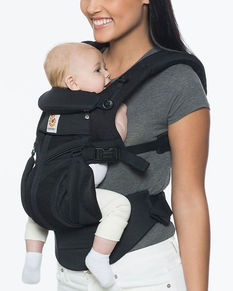 Ergobaby Omni 360 Baby Carrier for Newborn to Toddler with Lumbar Support,  Pure Black