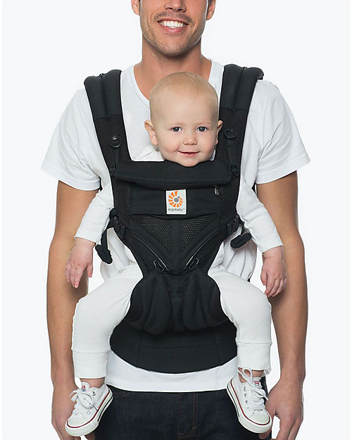 ErgoBaby Omni 360 All-you-Need Baby Carrier - Cool Air Mesh Onyx Black Baby Carriers
