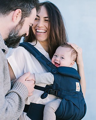 ErgoBaby Omni 360 All-you-Need Baby Carrier - Midnight Blue - Forward Facing Option! Baby Carriers