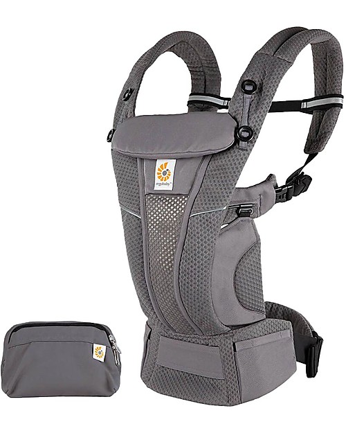 ErgoBaby Omni Breeze Baby Carrier - With SoftFlex ™ Mesh - Graphite Grey Baby Carriers