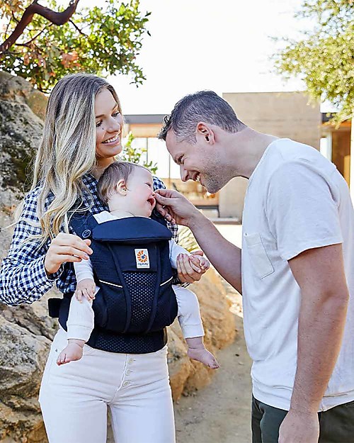 ErgoBaby Omni Breeze Baby Carrier - With SoftFlex ™ Mesh - Midnight Blue Baby Carriers