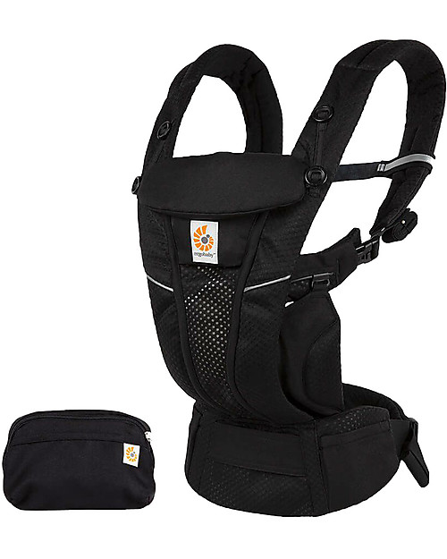 ErgoBaby Omni Breeze Baby Carrier - With SoftFlex ™ Mesh - Onyx Black Baby Carriers