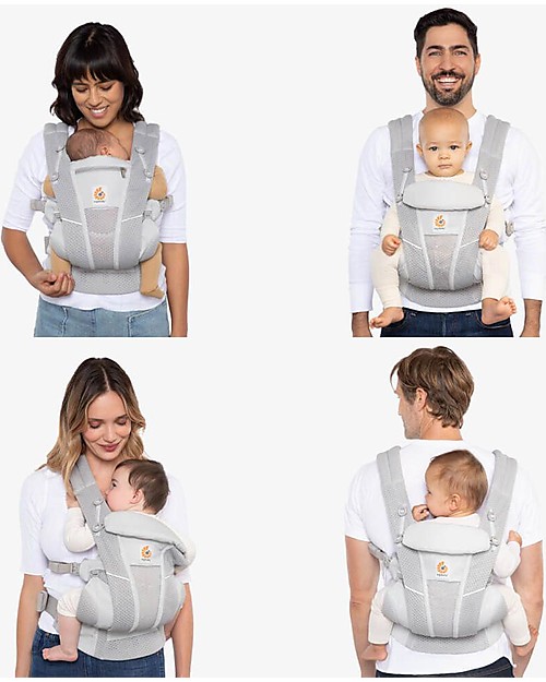 ErgoBaby Omni Breeze Baby Carrier - With SoftFlex ™ Mesh - Pearl Grey Baby Carriers