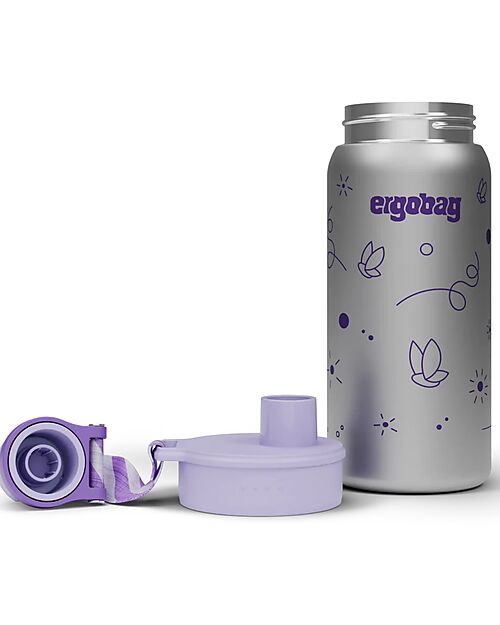 ergobag Bottle with easy-to-drink opening - 500 ml - Butterfly - BPA free Thermos Bottles