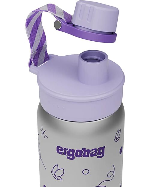 ergobag Bottle with easy-to-drink opening - 500 ml - Butterfly - BPA free Thermos Bottles