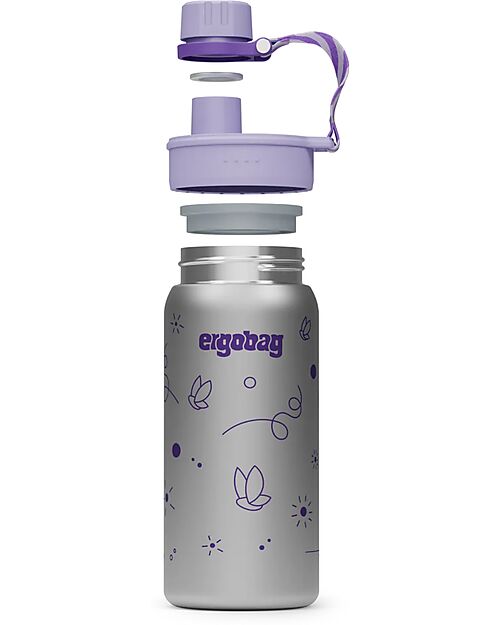 ergobag Bottle with easy-to-drink opening - 500 ml - Butterfly - BPA free Thermos Bottles