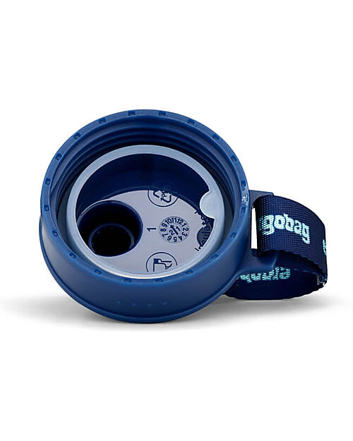 ergobag Bottle with easy-to-drink opening - 500 ml - Dino Blue - BPA free Non-Thermal Water Bottles