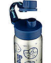 ergobag Bottle with easy-to-drink opening - 500 ml - Dino Blue - BPA free Non-Thermal Water Bottles