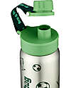 ergobag Bottle with easy-to-drink opening - 500 ml - Football Green - BPA free Non-Thermal Water Bottles