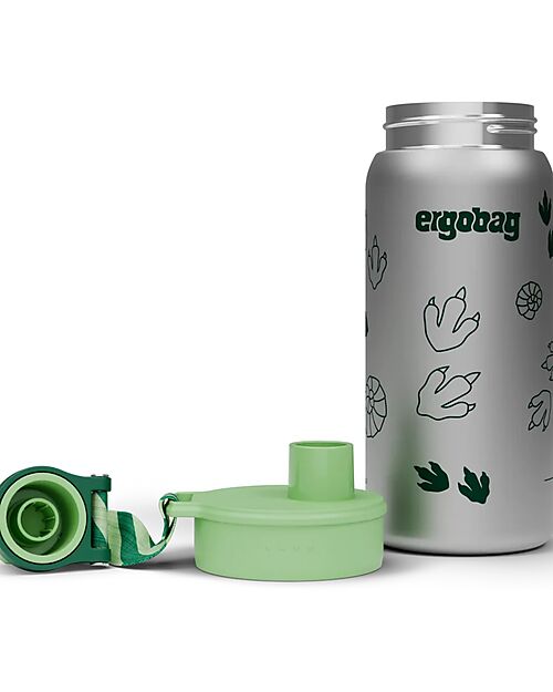 ergobag Bottle with easy-to-drink opening - 500 ml - Jungle - BPA free Thermos Bottles