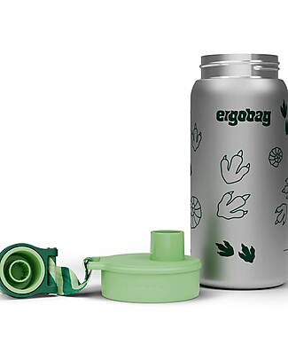 ergobag Bottle with easy-to-drink opening - 500 ml - Jungle - BPA free Thermos Bottles