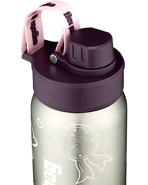ergobag Bottle with easy-to-drink opening - 500 ml - Lilac - BPA free Non-Thermal Water Bottles
